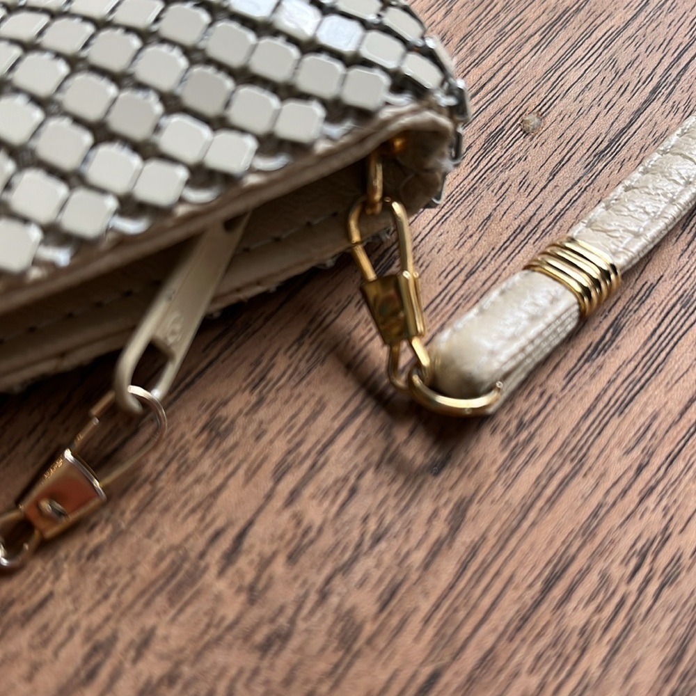 Vintage 1980s Metal Mesh Clutch Shoulder Bag 10"x6" - Picture 16 of 17